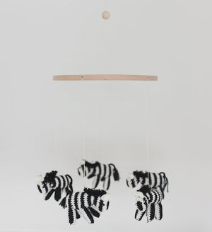 
            
                Load and play video in Gallery viewer, Zach the Zebra&amp;lt;br&amp;gt;Handmade Baby Mobile
            
        